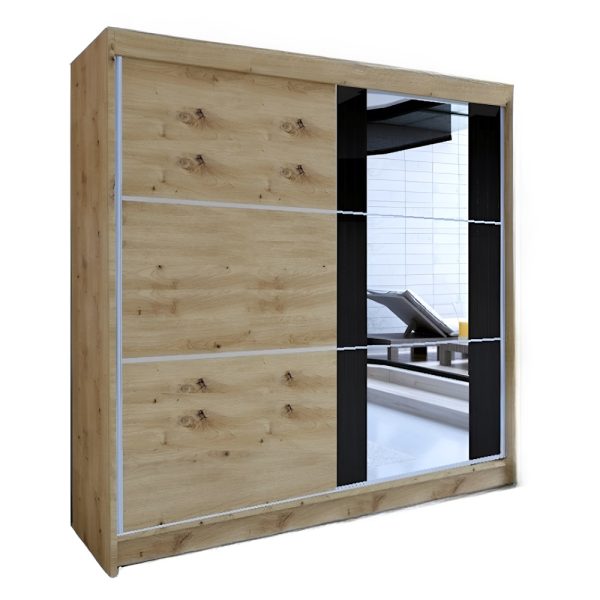 Klizni plakar ARTI 4 - artisan/crno