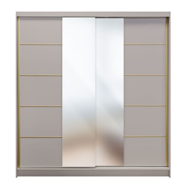 Klizni plakar BASTI - kašmir/zlatno