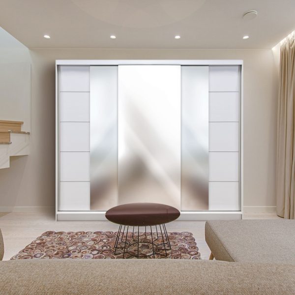 Klizni plakar DAVOS – belo belo (3)