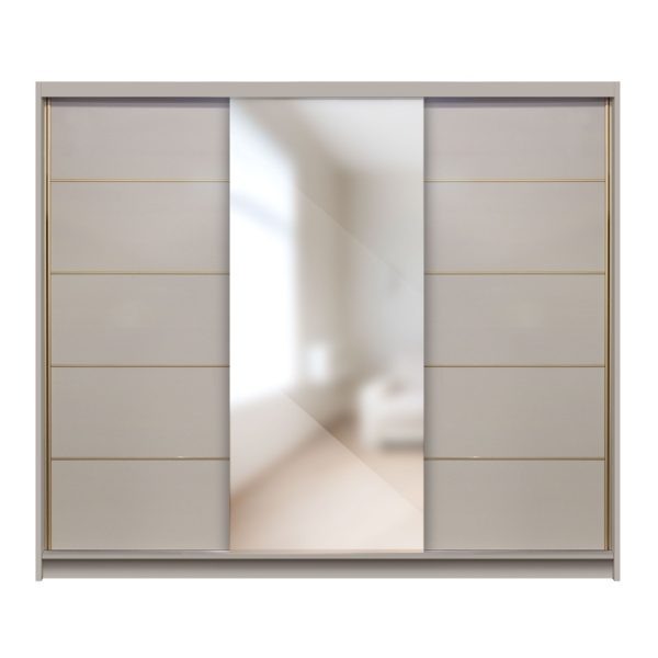 Klizni plakar DAVOS - kašmir/zlatno