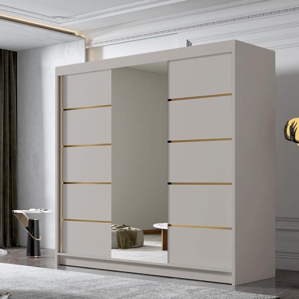 Klizni plakar DAVOS – kašmir zlatno (5)