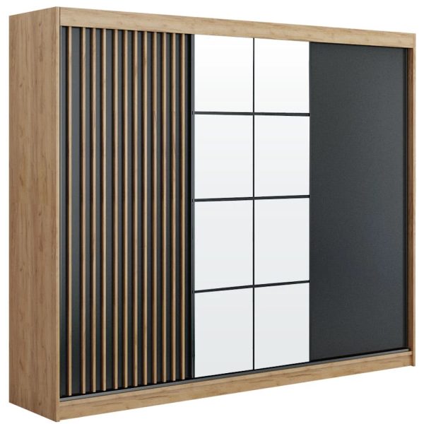 Klizni plakar ROCCO - artisan/crno